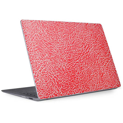 Elephant Print Red Surface Laptop 2 Skin